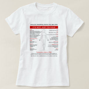 Myalisk Encefalomyelit (ME/CFS) Symtomdiagram T Shirt