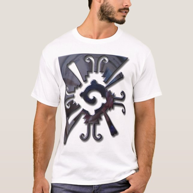 Myan Hunab Ku - svart krom Tee Shirt (Framsida)