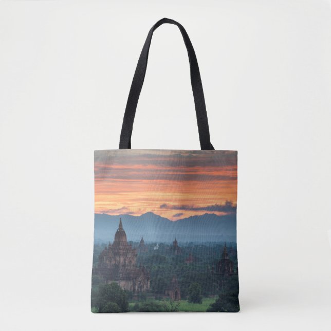 Myanmar, Bagan Soluppgång Tygkasse (Framsida)