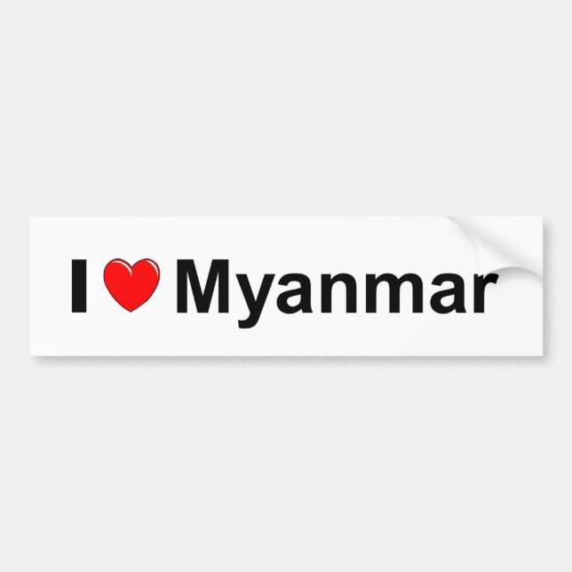 Myanmar Bildekal (Framsidan)