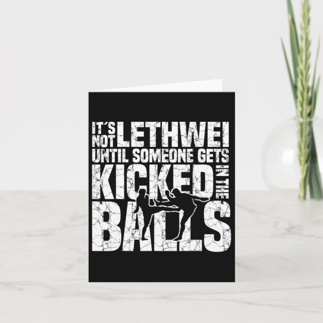 Myanmar Boxing Burmese Boxer Art F 9 Limbs Lethwei Kort (Framsida)