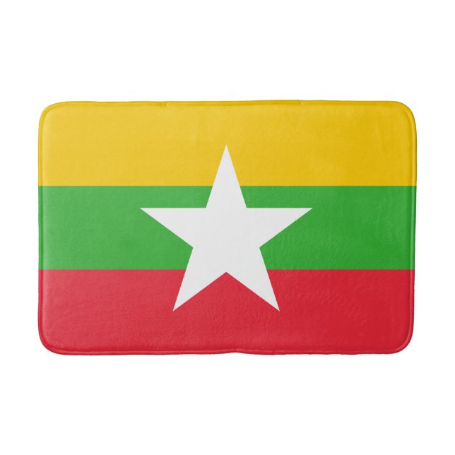 Myanmar Flagga Badrumsmatta (Framsidan)