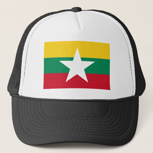 Myanmar flagga keps (Framsida)