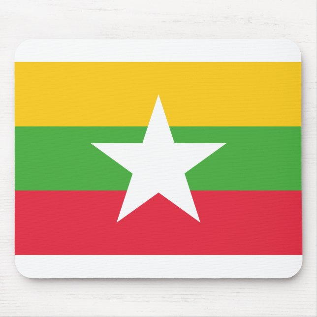 Myanmar Flagga Musmatta (Framsidan)