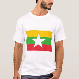 Myanmar Flagga T Shirt