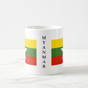 Myanmar flaggamugg kaffemugg