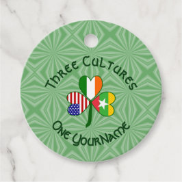 Myanmar Irish USA Shamrock Flagga Personlig Gåvor Etiketter