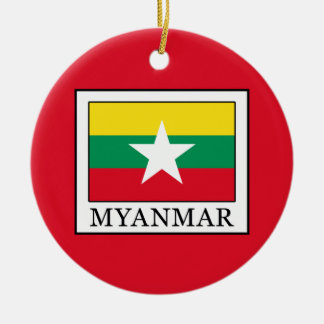 Myanmar Julgransprydnad Keramik