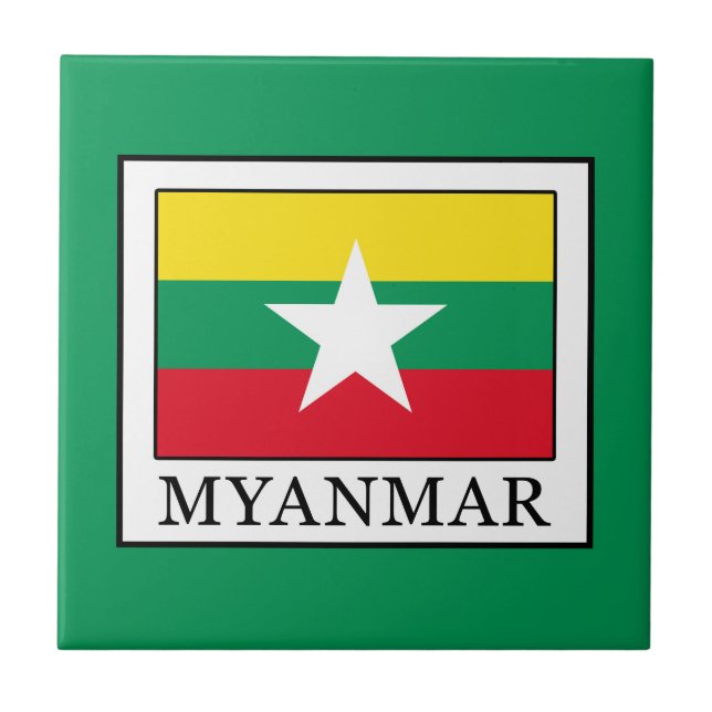 Myanmar Kakelplatta (Framsidan)