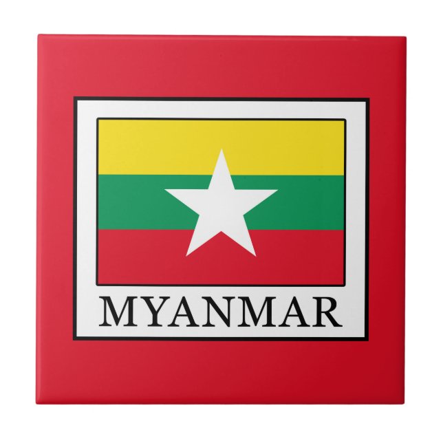 Myanmar Kakelplatta (Framsidan)