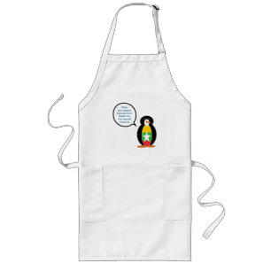 Myanmar Myanmar Flagga Talking Penguin Långt Förkläde