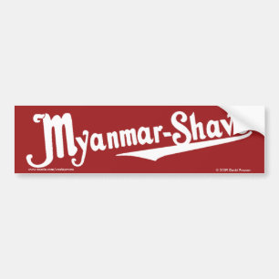 Myanmar-Rakning - uppdaterad Burma-Rakning Bildekal