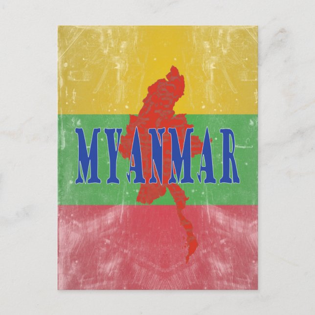 Myanmar Vykort (Framsida)
