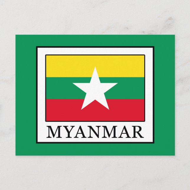 Myanmar Vykort (Framsida)