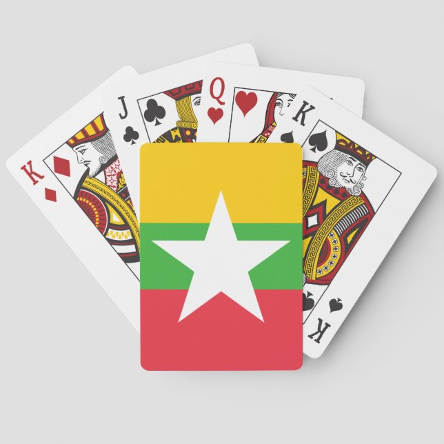 Myanmars flagga casinokort (Baksidan)
