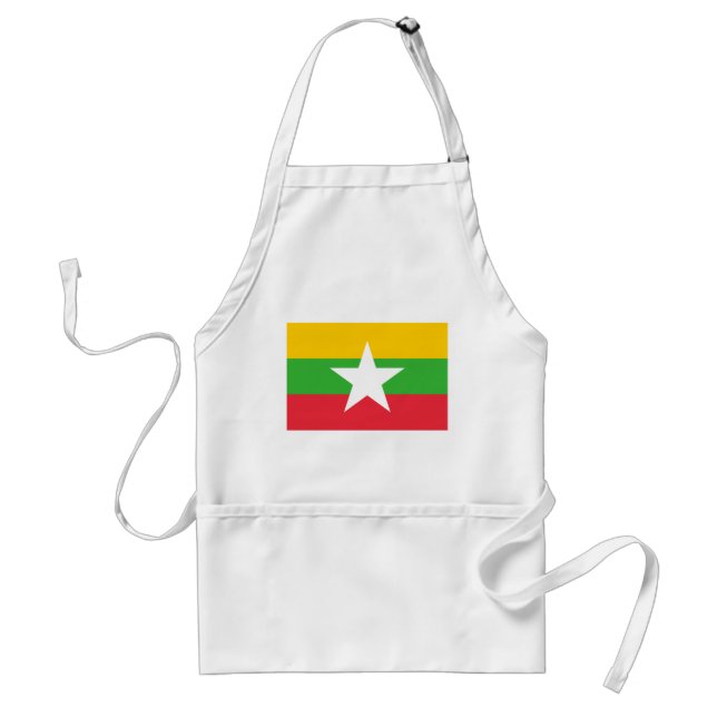 Myanmars flagga förkläde (Framsidan)