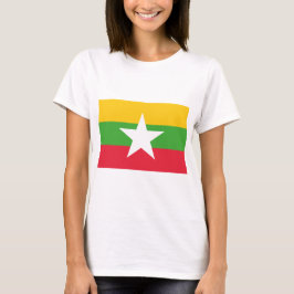 Myanmars flagga t shirt