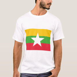 Myanmars flagga t shirt