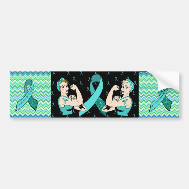 Myasthenia Gravis Awareness Bumper Sticker Bildekal (Framsidan)