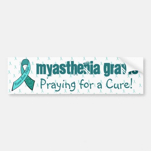 Myasthenia Gravis Awareness Bumper Sticker Bildekal (Framsidan)