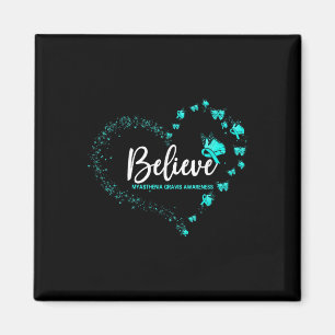 Myasthenia Gravis Awareness Butterfly Magnet