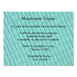 Myasthenia Gravis Awareness Fototryck