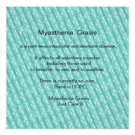 Myasthenia Gravis Awareness Fototryck