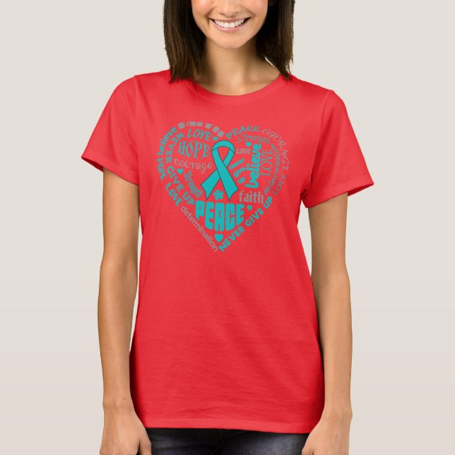 Myasthenia Gravis Awareness Heart Ord Tröja (Framsida)
