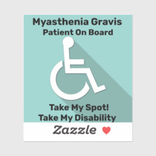 Myasthenia Gravis Awareness Klistermärken