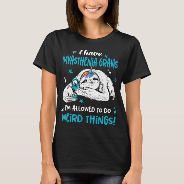 Myasthenia Gravis Awareness Month Ribbon Gifts T Shirt (Framsida)