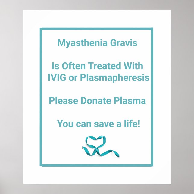 Myasthenia Gravis Awareness Poster (Framsidan)