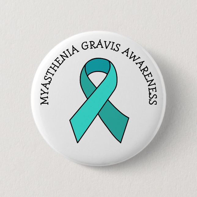 Myasthenia Gravis Awareness Ribbon Knapp (Framsida)