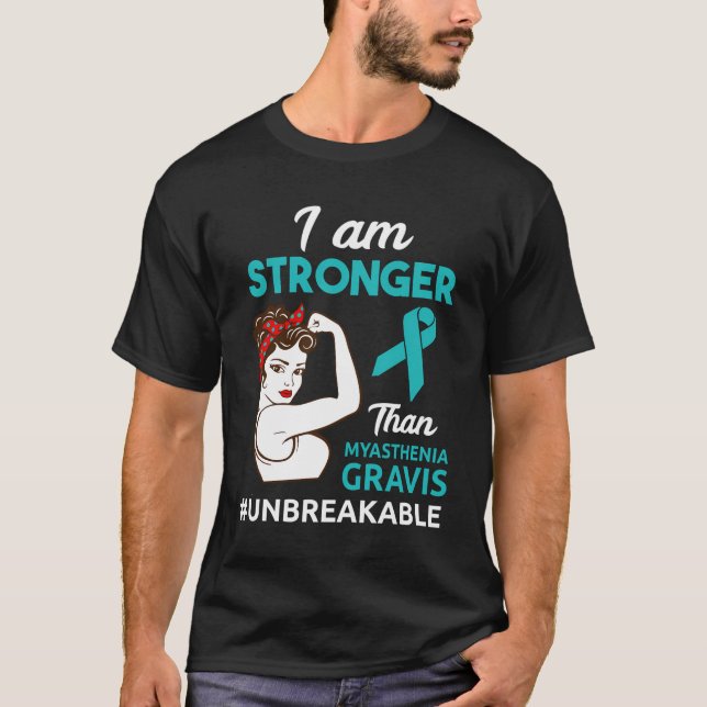 Myasthenia Gravis Awareness T Shirt (Framsida)