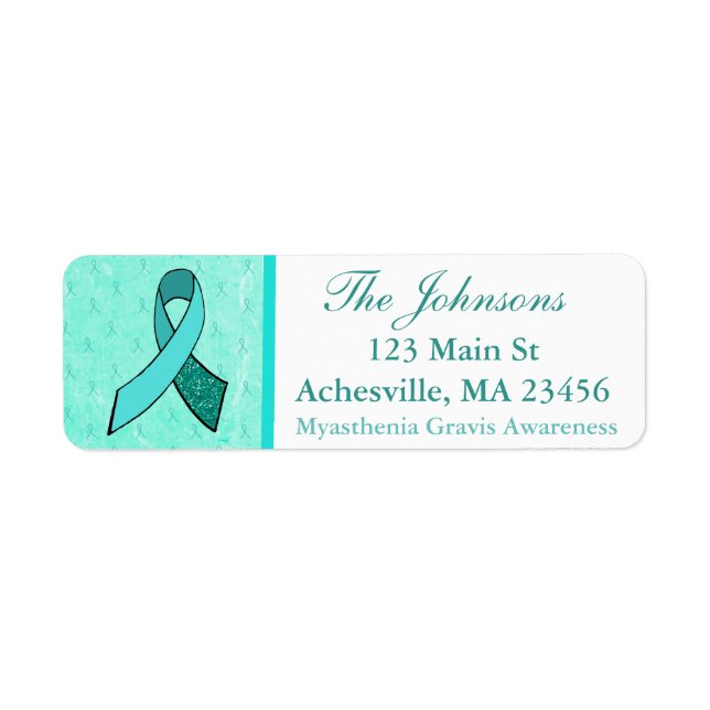 Myasthenia Gravis Returetiketter Returadress Etikett (Framsidan)