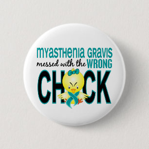 Myasthenia Gravis röra med den fla chicken Knapp