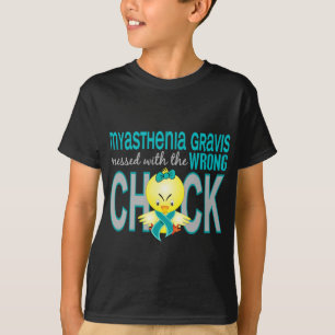 Myasthenia Gravis röra med den fla chicken T Shirt