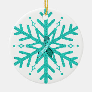 Myasthenia Gravis Snowflake jul Ornament