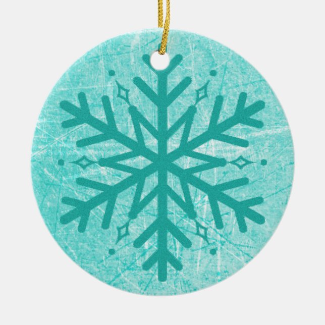 Myasthenia Gravis Snowflake jul Ornament (Framsidan)