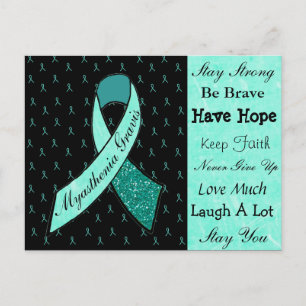 Myasthenia Gravis Support Warrior vycard Vykort