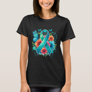 Myasthenia Gravis Teal Awareness Ribbon T Shirt