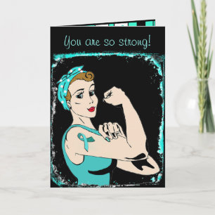 Myasthenia Gravis Warrior Greeting Card för vän Kort