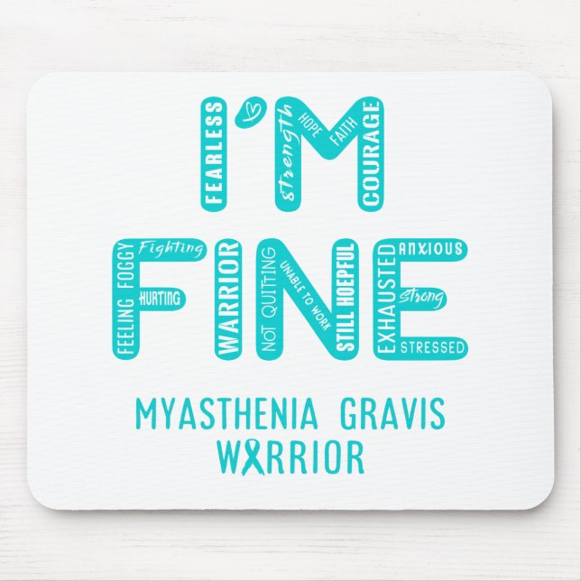 Myasthenia Gravis Warrior - jag är BRA Musmatta (Framsidan)