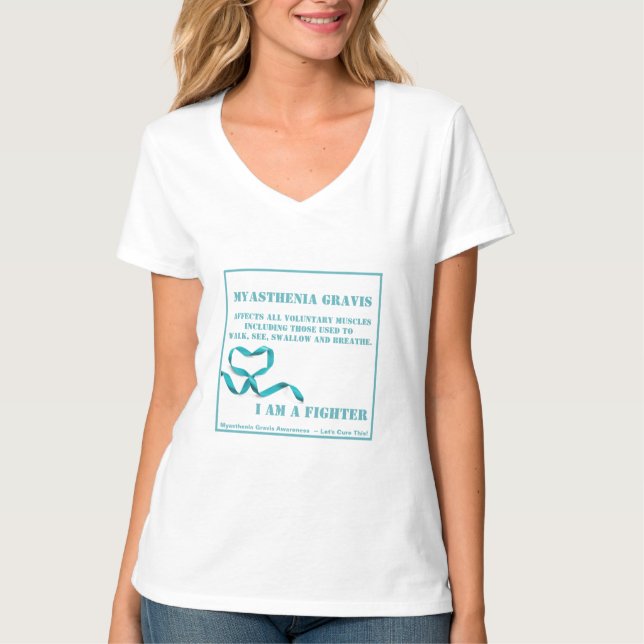 MyastheniaGravis medvetenhet T Shirt (Framsida)
