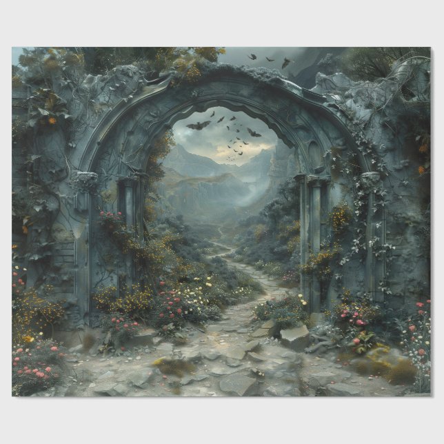 Myasty Arch Vampirecore Halloween | gotik Presentpapper (Platt)