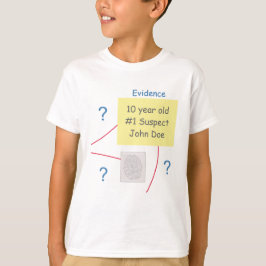 Myasty Crime Solving Evidence Board Birthday Boy T Shirt