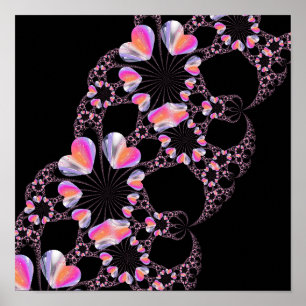Myasty Heart Fractal Poster
