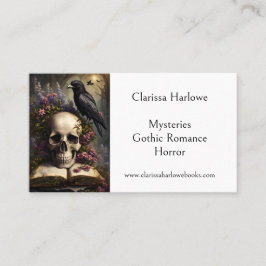 Myasty Horror Gothic Writer Visitkort