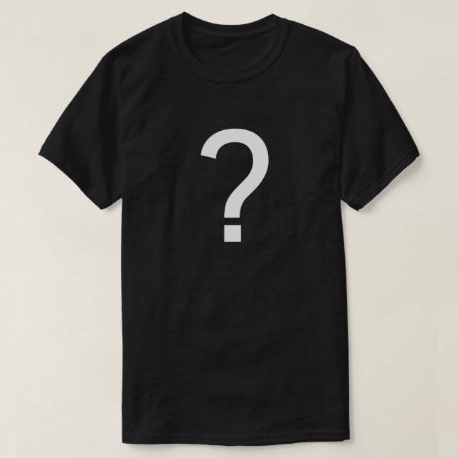Myasty Shirt - frågetecken Classic T-Shirt.png T Shirt (Design framsida)