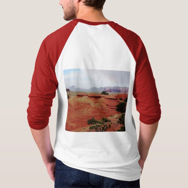 Myasty Valley Southwest 3/4 Sleeve Raglan Shirt T Shirt (Baksida)