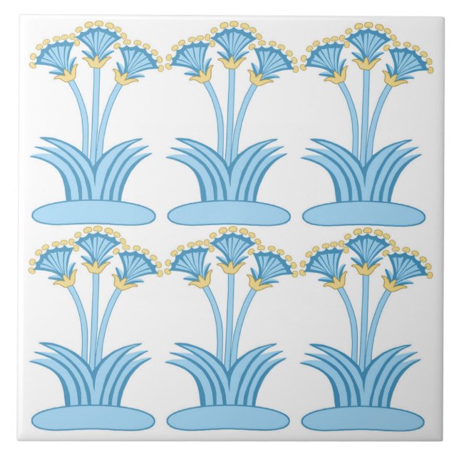 Mycenae Blommigt Tile Kakelplatta (Framsidan)